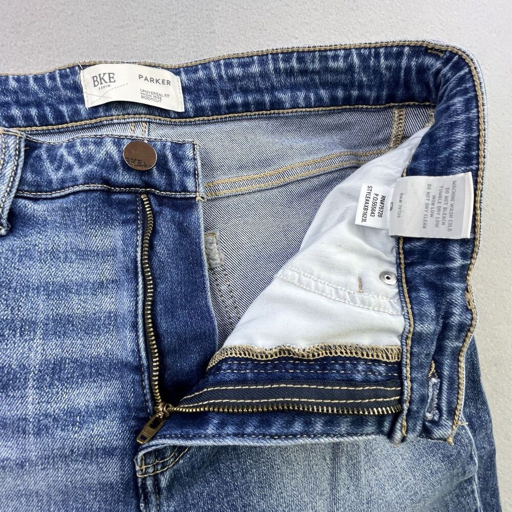 BKE Parker Bootcut Jeans Womens 29x34 Blue Stretch Denim High Rise Universal Fit - Picture 5 of 15
